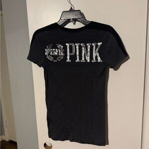 PINK Victoria's Secret Charcoal Tee